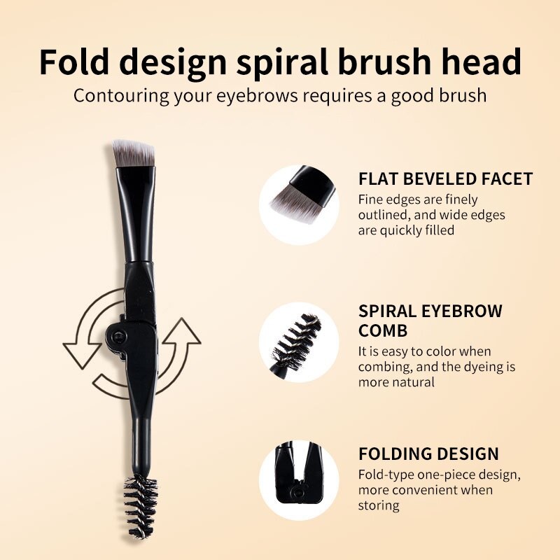 Two-Color Air Cushion Eyebrow Powder – Waterproof, Sweat-Proof Long-Lasting Brow Cream for Natural Definition and All-Day Hold