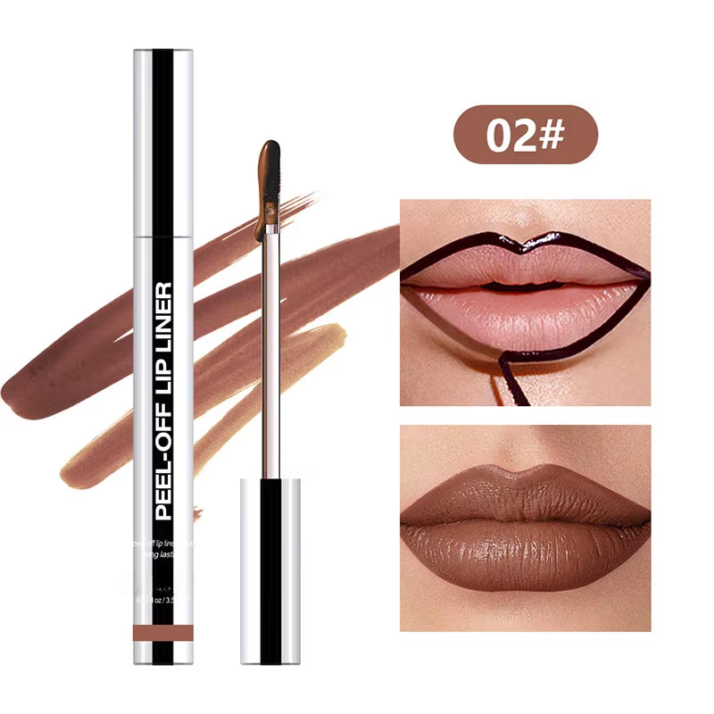 Peel-Off Lip Liner – Waterproof, Long-Lasting Matte Tint & Contour Liner for All-Day Color