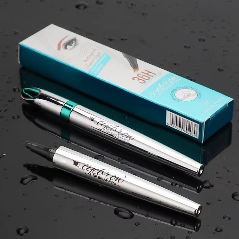 BrowSculpt 4D Microblading Eyebrow Pen – Waterproof, Long-Lasting Four-Claw Pencil for Natural, Hair-Like Strokes