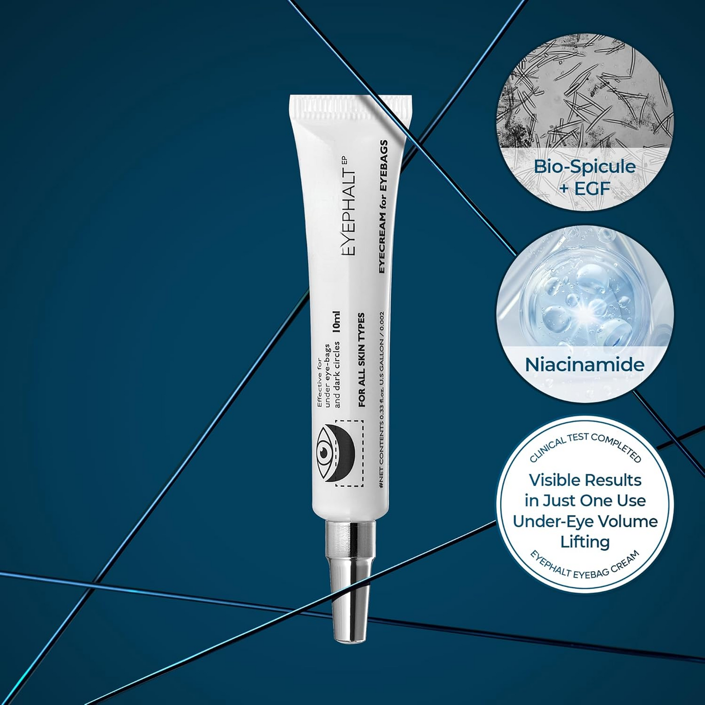 Eyephalt Miracle Repair Cream – EGF-Infused Under Eye Savior (0.33 Fl.Oz)